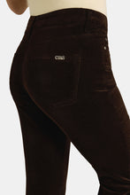 Load image into Gallery viewer, Cambio Paris Flared Velvet Pants in Chocolate