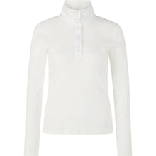 Load image into Gallery viewer, Marc Cain Ribbed Shirt With Shiny Collar in White