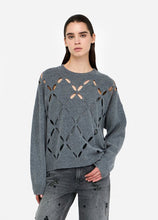 Load image into Gallery viewer, LIU JO Cutout Sweater in Grey