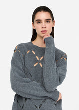 Load image into Gallery viewer, LIU JO Cutout Sweater in Grey
