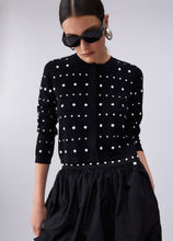 Load image into Gallery viewer, LIU JO Cardigan with Studs in Black