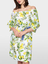 Load image into Gallery viewer, Marc Cain Lemon Print Dress