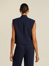 Load image into Gallery viewer, Baumont Abis Woven Vest in Night Blue