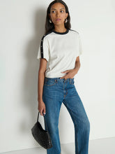 Load image into Gallery viewer, Nation Ada Button Tee in Porcelain Color Block