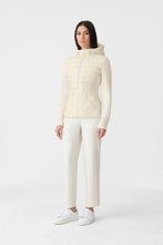 Load image into Gallery viewer, Mackage Agatha Quilted Mixed Media Jacket in Cream