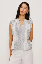 Load image into Gallery viewer, Rails Arlene Top in Striped Eyelet