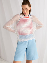Load image into Gallery viewer, Marc Cain Mesh Top in White