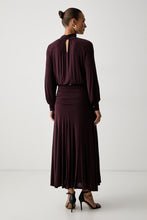 Load image into Gallery viewer, Twinset Draped Dress in Winetasting