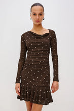 Load image into Gallery viewer, Rails Celano Dress in Cocoa Polka Dots