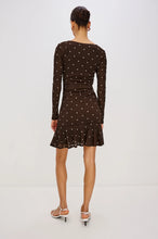 Load image into Gallery viewer, Rails Celano Dress in Cocoa Polka Dots