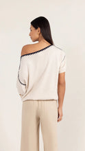 Load image into Gallery viewer, Charli Billie Cotton Knit Top in Ecru