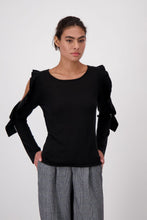 Load image into Gallery viewer, Monari Cutout Sweater in Black
