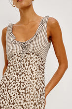 Load image into Gallery viewer, Rails Dahlia Dress in Espresso Gingham Mix