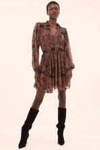 Load image into Gallery viewer, Misa Los Angeles Lilly Dress in Studded Flora Chiffon