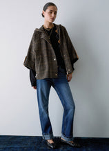 Load image into Gallery viewer, LIU JO Coat with Hood in Camel Check