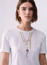 Load image into Gallery viewer, LIU JO Chain Print T-Shirt in White