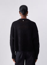 Load image into Gallery viewer, LIU JO Decorative Sweater in Black