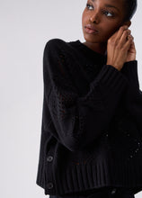 Load image into Gallery viewer, LIU JO Decorative Sweater in Black