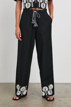 Load image into Gallery viewer, Rails Emmie Pant in Black Ivory Palm Trees