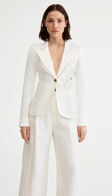 Load image into Gallery viewer, Smythe Linen Classic Duchess Blazer in White