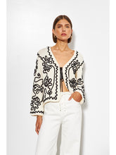 Load image into Gallery viewer, Line The Label Sable Cardigan in Abstract Garden