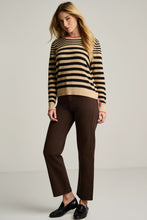 Load image into Gallery viewer, Lisa Todd Stripe Idol Sweater in Sable/Black
