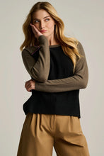 Load image into Gallery viewer, Lisa Todd Block Out Cashmere Sweater in Onyx