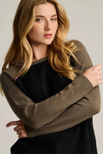 Load image into Gallery viewer, Lisa Todd Block Out Cashmere Sweater in Onyx