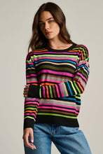 Load image into Gallery viewer, Lisa Todd Hype The Stripe Sweater in Black Multi