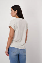 Load image into Gallery viewer, Monari Glitter T-Shirt in Beige
