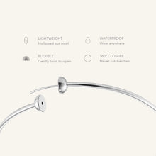 Load image into Gallery viewer, Jenny Bird Silver Icon Hoops - Medium