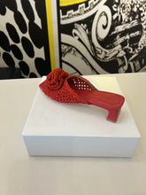 Load image into Gallery viewer, Angel Alarcon Crochet Mule in Red