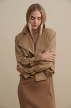 Load image into Gallery viewer, Splendid Portia Cropped Jacket in Macchiato
