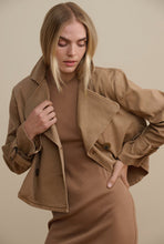 Load image into Gallery viewer, Splendid Portia Cropped Jacket in Macchiato
