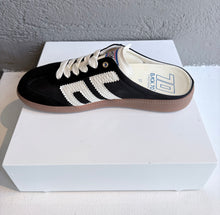 Load image into Gallery viewer, Back 70 Easter Backless Sneakers in Black & White
