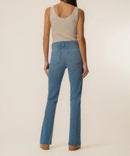 Load image into Gallery viewer, Kut From The Kloth Kelly High Rise Kick Flare Side Insert Jeans in Zest