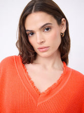 Load image into Gallery viewer, NOTSHY Cotton Cashmere Poncho Sweater in Grapefruit