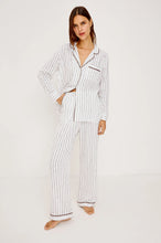 Load image into Gallery viewer, Rails Luna Pajama Set in Striped Lucky Horseshoes