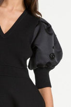 Load image into Gallery viewer, Liu Jo Balloon Sleeve Knit Dress in Black