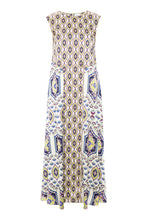 Load image into Gallery viewer, Misa Los Angeles Talitha Dress in Mosaic Eye Satin Mix