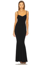 Load image into Gallery viewer, Norma Kamali Underwire Fishtail Gown in Black
