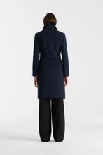 Load image into Gallery viewer, Mackage Norita-ZZ 2 in 1 Double Face Wool Coat in Marine