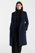 Load image into Gallery viewer, Mackage Norita-ZZ 2 in 1 Double Face Wool Coat in Marine