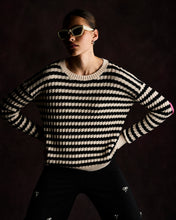 Load image into Gallery viewer, Lisa Todd It's Complicated Sweater in Sheepskin/Black