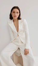 Load image into Gallery viewer, Smythe Linen Classic Duchess Blazer in White
