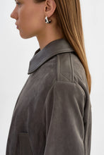 Load image into Gallery viewer, LAMARQUE Robbie Suede Jacket in Steel Grey