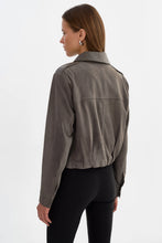 Load image into Gallery viewer, LAMARQUE Robbie Suede Jacket in Steel Grey