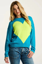 Load image into Gallery viewer, Lisa Todd Amore Mio Sweater in Neon Blue