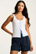 Load image into Gallery viewer, Lisa Todd Pure Rib Tank in White