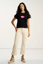 Load image into Gallery viewer, Lisa Todd Kiss & Make Up T-Shirt in Black